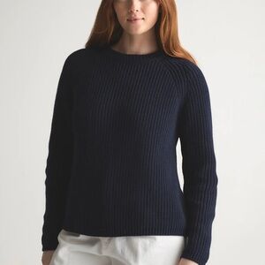Quince 100% Organic Cotton Fisherman Crew Sweater XS
